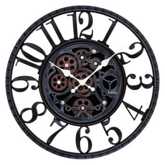 Wandklok met raderen 9634